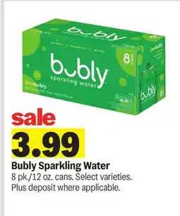 Meijer Bubly Sparkling Water offer