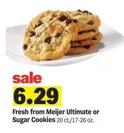 Meijer Fresh from Meijer Ultimate or Sugar Cookies offer