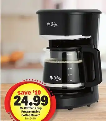 Meijer Mr. Coffee 12 Cup Programmable Coffee Maker offer