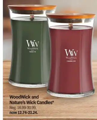 Meijer WoodWick and Nature's Wick Candles offer