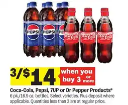 Meijer Coca-Cola, Pepsi, 7UP or Dr Pepper Products offer