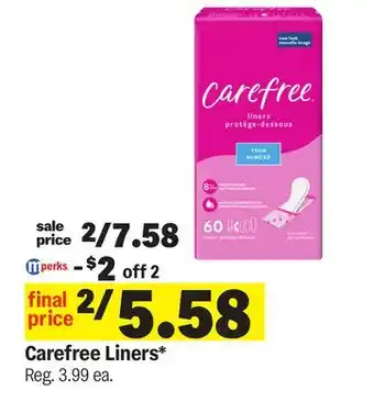 Meijer Carefree Liners offer