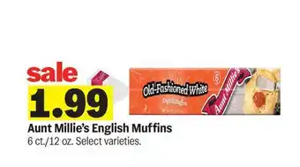 Meijer Aunt Millie's English Muffins offer