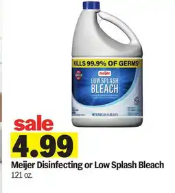 Meijer Meijer Disinfecting or Low Splash Bleach offer