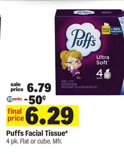 Meijer Puffs Facial Tissue offer