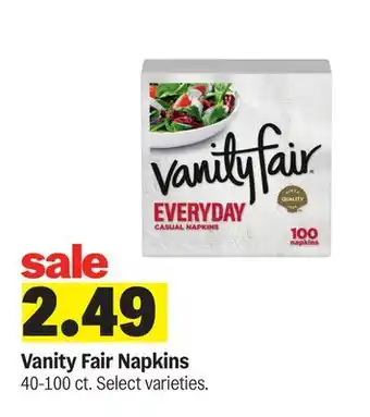 Meijer Vanity Fair Napkins offer