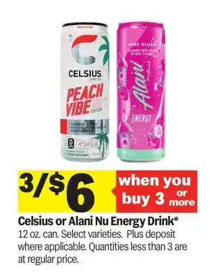 Meijer Celsius or Alani Nu Energy Drink offer