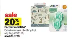 Meijer Pacifiers and Bibs offer