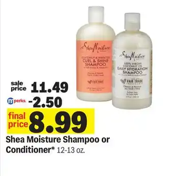 Meijer Shea Moisture Shampoo or Conditioner offer