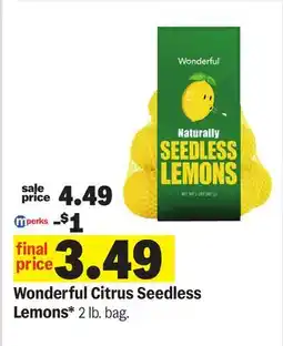 Meijer Wonderful Citrus Seedless Lemons offer