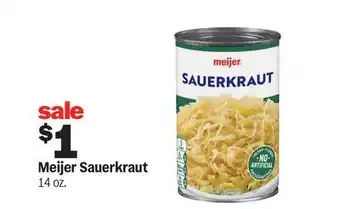 Meijer Meijer Sauerkraut offer