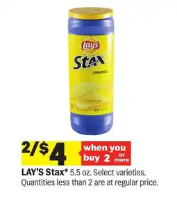 Meijer LAY'S Stax offer