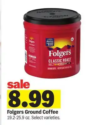 Meijer Folgers Ground Coffee offer