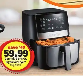 Meijer Gourmia 7 or 8 Qt. Digital Air Fryer offer