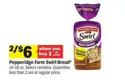 Meijer Pepperidge Farm Swirl Bread offer