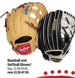 Meijer Baseball and Softball Gloves offer