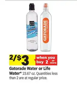 Meijer Gatorade Water or Life Water offer