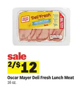 Meijer Oscar Mayer Deli Fresh Lunch Meat offer