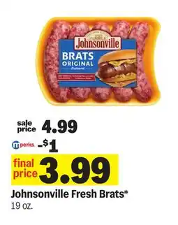 Meijer Johnsonville Fresh Brats offer