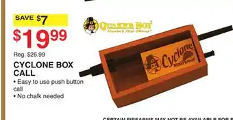 Dunham's Sports CYCLONE BOX CALL offer