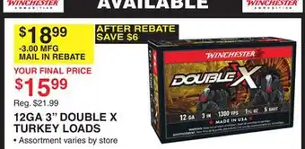 Dunham's Sports 12GA 3 DOUBLE X TURKEY LOADS offer