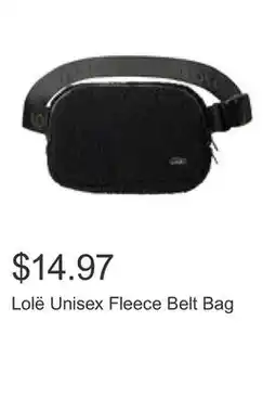 Costco Lolë Unisex Fleece Belt Bag offer