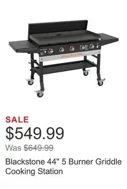 Costco Blackstone 44 5 Burner Griddle Cooking Station offer