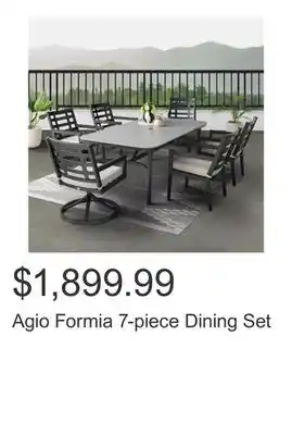 Costco Agio Formia 7-piece Dining Set offer