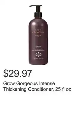 Costco Grow Gorgeous Intense Thickening Conditioner, 25 fl oz offer