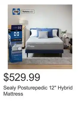 Costco Sealy Posturepedic 12 Hybrid Mattress offer