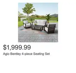 Costco Agio Bentley 4-piece Seating Set offer