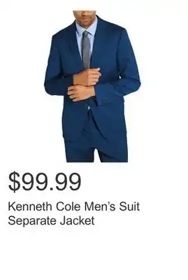 Costco Kenneth Cole Men's Suit Separate Jacket offer