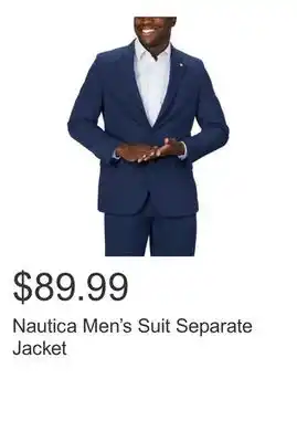 Costco Nautica Men's Suit Separate Jacket offer