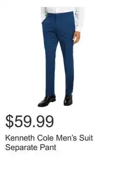 Costco Kenneth Cole Men's Suit Separate Pant offer