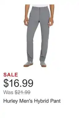 Costco Hurley Men's Hybrid Pant offer