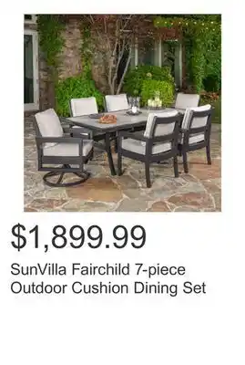 Costco SunVilla Fairchild 7-piece Outdoor Cushion Dining Set offer