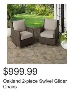 Costco Oakland 2-piece Swivel Glider Chairs offer