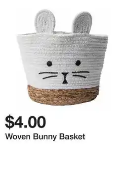 Five Below Woven Bunny Basket offer