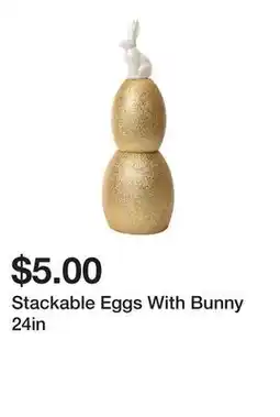 Five Below Stackable Eggs With Bunny 24in offer