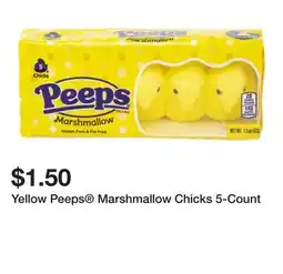 Five Below Yellow Peeps Marshmallow Chicks 5-Count offer