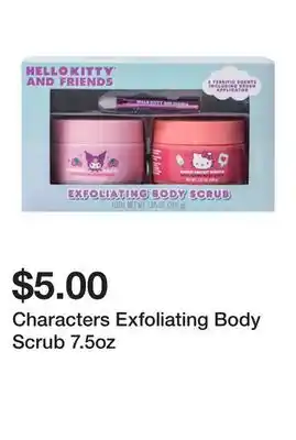 Five Below Characters Exfoliating Body Scrub 7.5oz offer