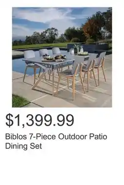 Costco Biblos 7-Piece Outdoor Patio Dining Set offer