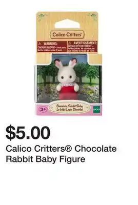 Five Below Calico Critters Chocolate Rabbit Baby Figure offer