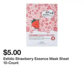 Five Below Esfolio Strawberry Essence Mask Sheet 10-Count offer