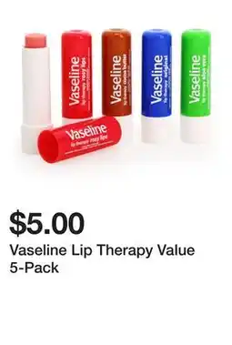 Five Below Vaseline Lip Therapy Value 5-Pack offer