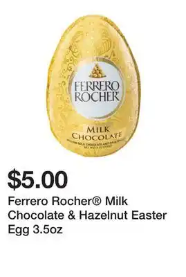 Five Below Ferrero Rocher Milk Chocolate & Hazelnut Easter Egg 3.5oz offer