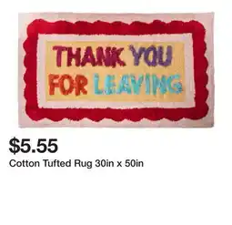 Five Below Cotton Tufted Rug 30in x 50in offer