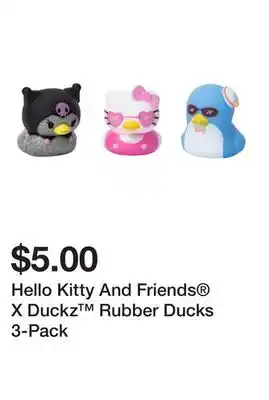 Five Below Hello Kitty And Friends X Duckz Rubber Ducks 3-Pack offer