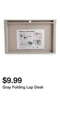 Big Lots Gray Folding Lap Desk offer