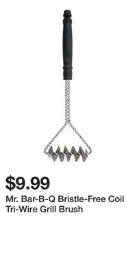 Big Lots Mr. Bar-B-Q Bristle-Free Coil Tri-Wire Grill Brush offer